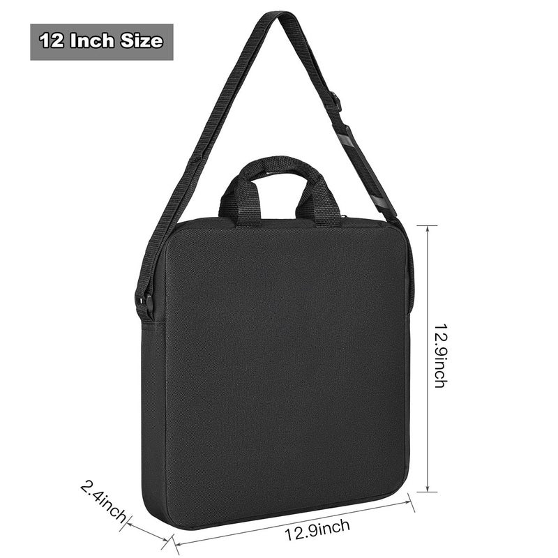 CASEDAO Photography Carrying Bag for 12"" Ring Light 12 x 12 inch Selfie Ring Light Protective Carrying Bag  Portable Desk LED Ring Light Case for 12"" Camera Ring Light-Black - Image 2